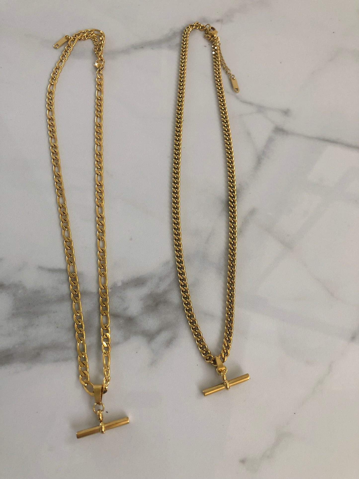 Fob link chain necklaces